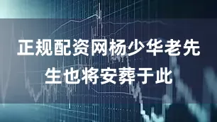 正规配资网杨少华老先生也将安葬于此